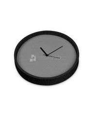 Round Wall Clock Design Mockup - 3 Views