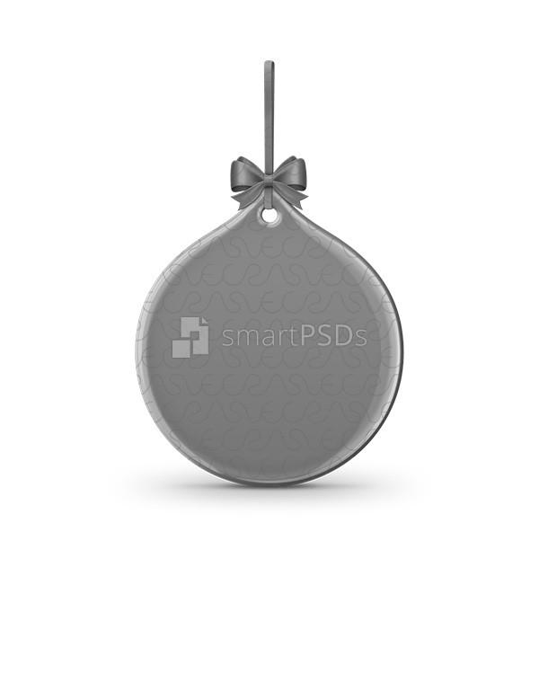 Water Drop Shaped Ceramic Ornament Sublimation Mockup