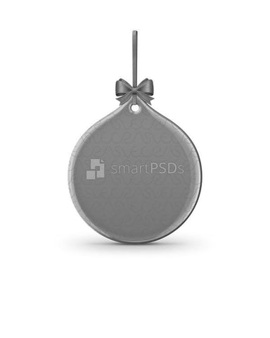 Water Drop Shaped Ceramic Ornament Sublimation Mockup