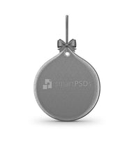 Water Drop Shaped Ceramic Ornament Sublimation Mockup