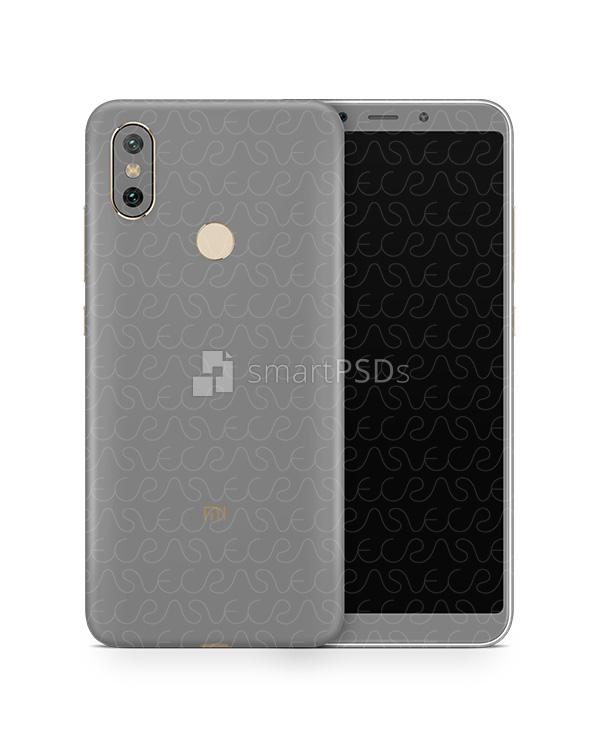 Xiaomi Mi A2 Vinyl Skin Design Mockup 2018