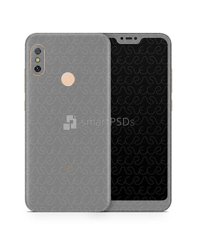 Xiaomi Mi A2 Lite (Redmi 6 Pro) Vinyl Skin Design Mockup 2018