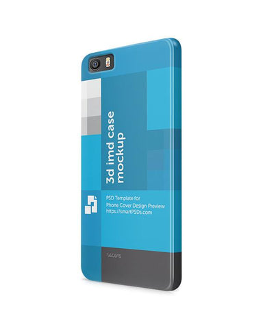 Xiaomi Mi5 3d IMD Mobile Case Design Mockup 2016
