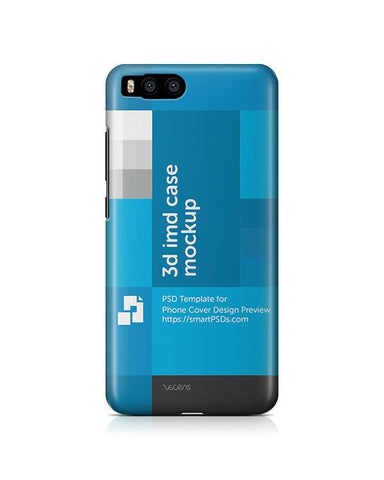 Xiaomi Mi6 3d IMD Mobile Case Design Mockup 2017