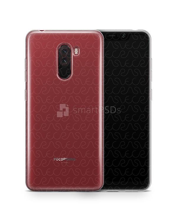 Xiaomi PocoPhone F1 UV TPU Clear Case Mockup 2018