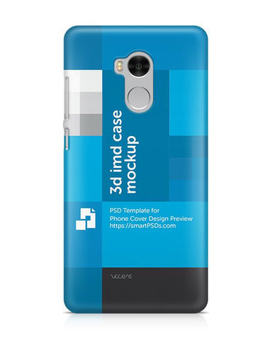 Xiaomi Redmi 4 Prime 3d IMD Mobile Case Design Mockup 2016
