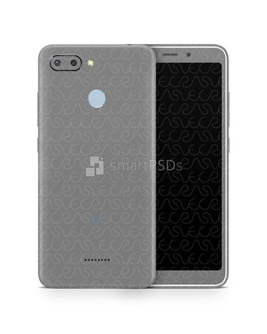 Redmi 6 Vinyl Skin Design Mockup 2018
