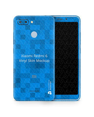 Redmi 6 Vinyl Skin Design Mockup 2018