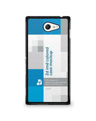 Sony Xperia M2 2d IMD Colored Mobile Case Design Mockup 2014