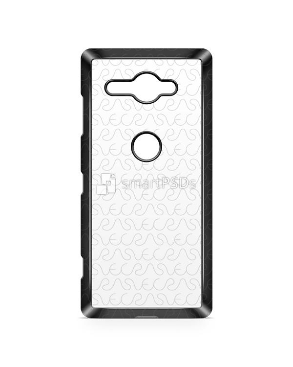 Sony Xperia XZ2 Compact-Mini 2d Colored Case Design Mockup 2018