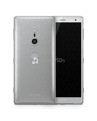 Sony Xperia XZ2 UV TPU Clear Case Design Mockup 2018