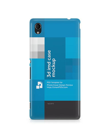 Sony Xperia M4 Aqua 3d IMD Mobile Case Design Mockup 2015