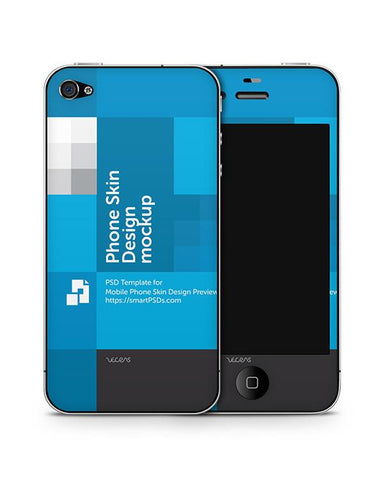 Apple iPhone 4-4s Mobile Skin Design Template