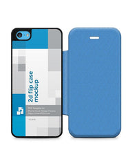 Apple iPhone 5C PU Flip Mobile Case Design Mockup 2013