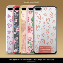 Apple iPhone 6 Plus TPU Electroplated Case Design Mock-up 