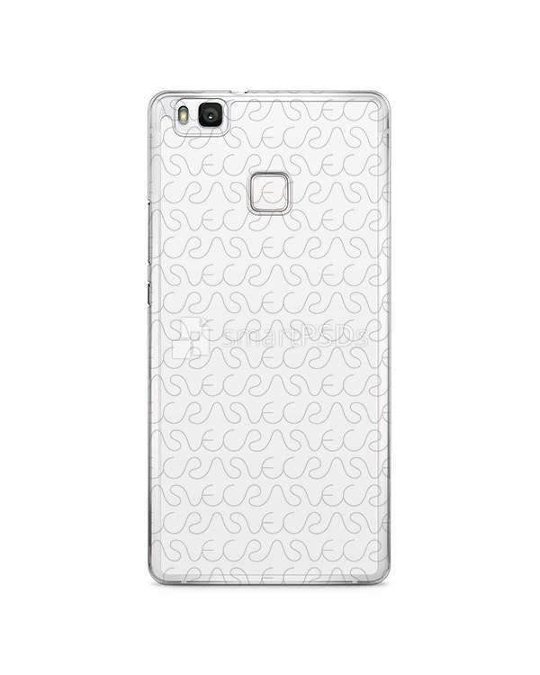 Huawei P9 Lite 2d Clear Mobile Case Design Mockup 2016