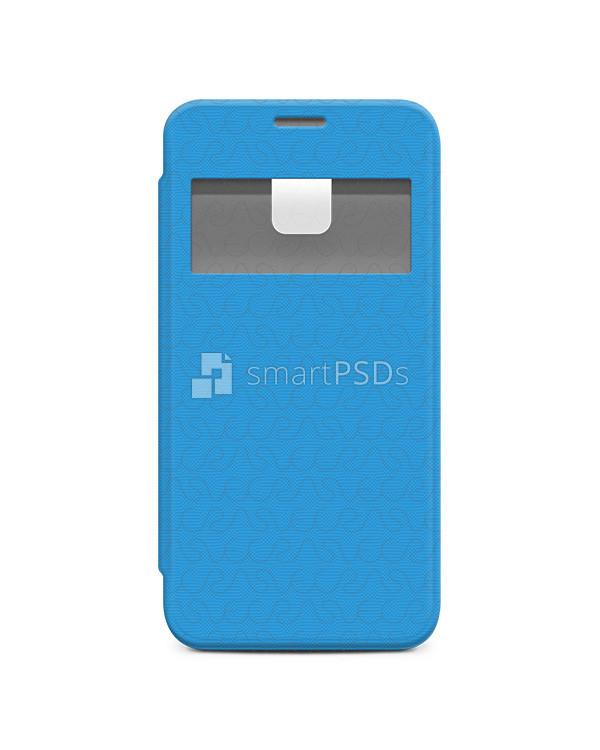 Samsung Galaxy S5 Mini PU Flip Mobile Case Design Mockup 2014