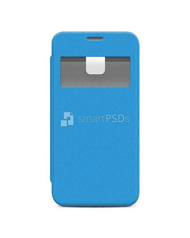 Samsung Galaxy S5 Mini PU Flip Mobile Case Design Mockup 2014
