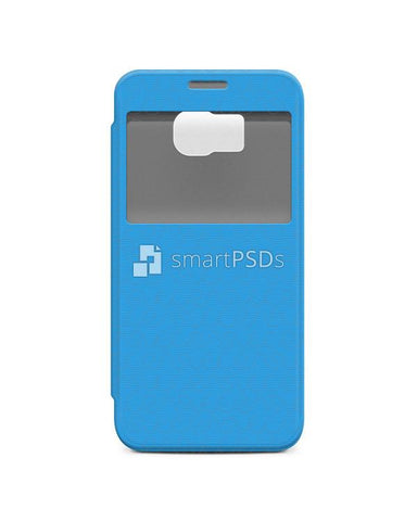 Samsung Galaxy S6 PU Flip Mobile Case Design Mockup 2015