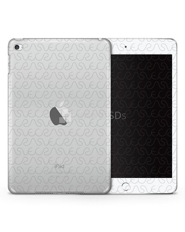 Apple iPad Mini 4 TPU Clear Tablet Case Design Mockup 2015