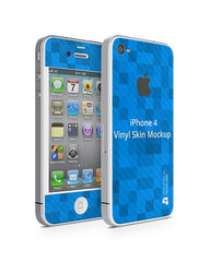 Apple iPhone 4 Vinyl Skin Design Mockup 2010(Front-Back Angled)