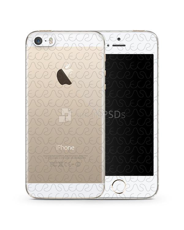 Apple iPhone 5-5S TPU Clear Mobile Case Design Mockup 2012-13