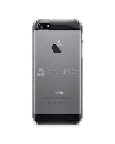 Apple iPhone 5s-SE -UV PC Clear Mobile Case Design Mockup 2012