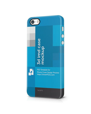 Apple iPhone 5s 3d IMD Mobile Case4 design Mockup 2013