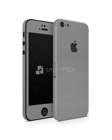 Apple iPhone 5 Vinyl Skin Design Mockup 2012 (Front-Back Angled)