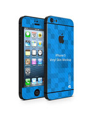 Apple iPhone 5 Vinyl Skin Design Mockup 2012 (Front-Back Angled)