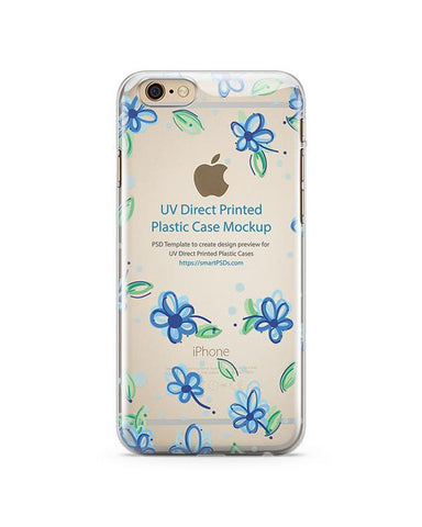 Apple iPhone 6-6s Plus- UV PC Clear Mobile Case Design Mockup 2015