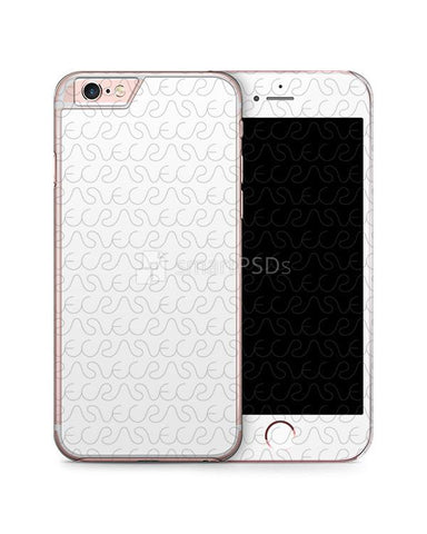 Apple iPhone 6s 2d Clear Mobile Case Design Mockup 2015