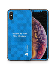 Apple iPhone Xs Max Vinyl Skin Design Mockup (Front-Back)