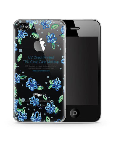 Apple iPhone4-4S UV TPU Clear Mobile Case Design Mockup 2011