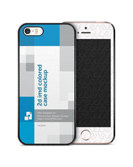Apple iPhone SE 2d IMD Colored Mobile Case Design Mockup 2016