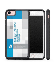 Apple iPhone 7 2d  2-in-1 Slim Mobile Case Design Mockup 2016