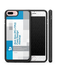 Apple iPhone 7 Plus 2d 2d 2in1 Slim Mobile Case Design Mockup 2016