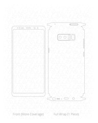Samsung Galaxy Note 8 Vinyl Skin Cut File Template 2017