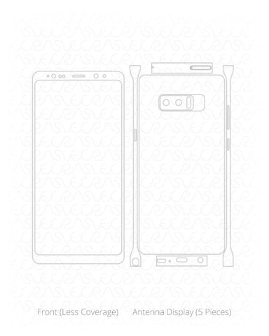 Samsung Galaxy Note 8 Vinyl Skin Cut File Template 2017