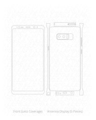 Samsung Galaxy Note 8 Vinyl Skin Cut File Template 2017