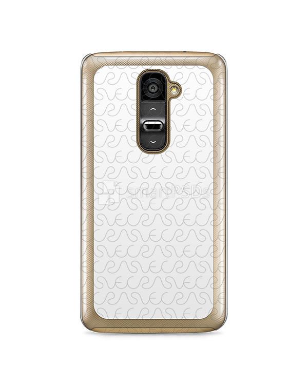 LG G2 2d Clear Mobile Case Design Mockup 2013