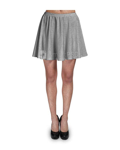 Mini Skirt Dress Design Mockup of Sublimation Cloth Printing - 2 Views