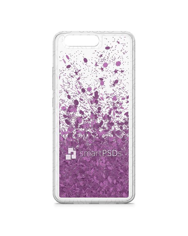 Huawei P10 UV TPU Liquid Glitter Case Design Mockup 