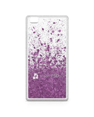 Huawei P8 Lite UV TPU Liquid Glitter Case Design Mockup 