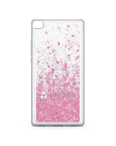 Huawei P8 UV TPU Liquid Glitter Case Design Mockup