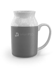 Sublimation Milk Mug Mockup-3 View