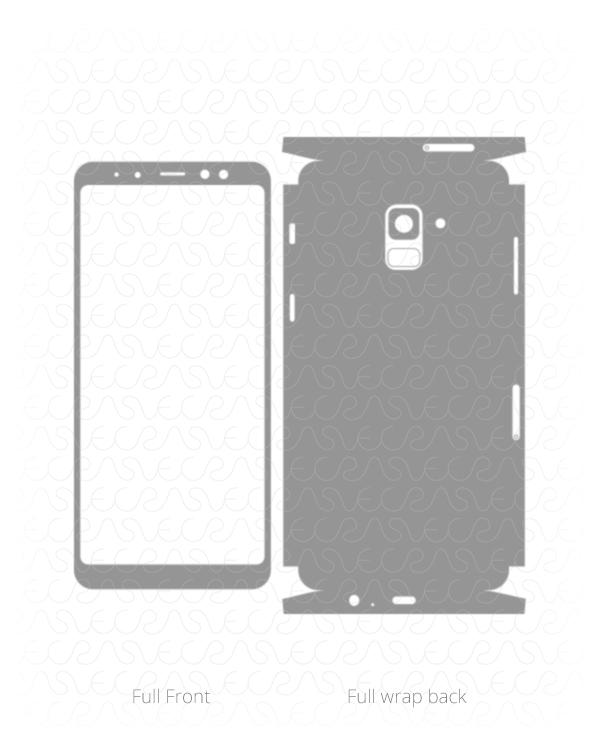 Samsung Galaxy A8 Plus Skin Vector Cut File Template 2018