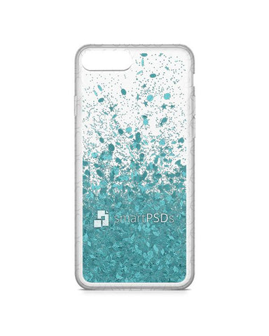 Apple iPhone 7 Plus UV TPU Liquid Glitter Case Design Mockup