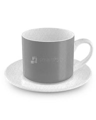 Coffee Cup with Saucer Design Mockup 
