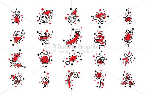 Royalty Free Vector Graphics Design Elements Pack for Christmas Celebrations